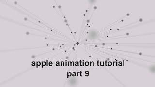 Apple animation tutorial  Plexus  Intention part 9 [upl. by Anaed]