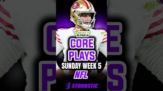 Draftkings NFL DFS Core Plays Sunday Main Slate 10624  NFL DFS Picks Week 5 [upl. by Fleta526]