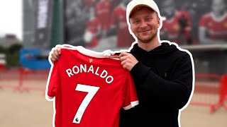 Man United Fans Rush To Snap Up Ronaldo Shirts As They Sell Out At Old Trafford [upl. by Rizzo]