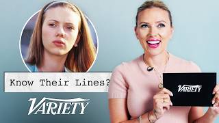 Does Scarlett Johansson Know Her Lines From Her Most Famous Films [upl. by Ynohtona]