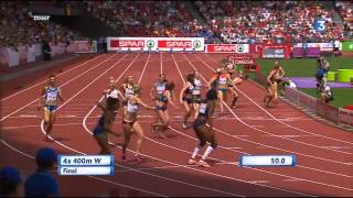 4x400m finale Zurich  Athlétisme Fr3 Dijon [upl. by Sualokin]