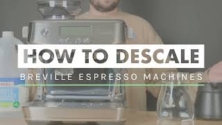 How to Descale Breville Espresso Machines [upl. by Aztilay698]