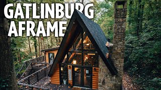 Modern Aframe Airbnb in Gatlinburg Tennessee [upl. by Ydnerb]