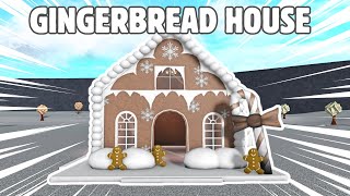 BUILDING A GINGERBREAD HOUSE IN BLOXBURG [upl. by Broddy]