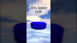 Roblox Oof Sound Effect but It Gradually Gets Slower shorts [upl. by Trilley203]