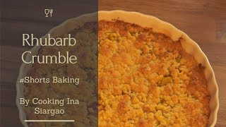 The Perfect Rhubarb Crumble  Satisfying Food Video  shorts [upl. by Irrehc]