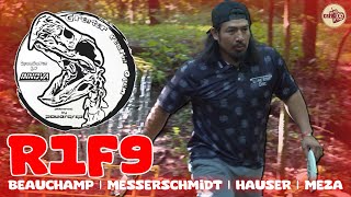 2024 Greater Peoria Open  MPO R1F9  Beauchamp Messerschmidt Hauser Meza  Crew 42 Disc Golf [upl. by Devinne]