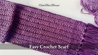 Easy and Quick Crochet Scarf muffler  Crochet for beginners [upl. by Silloc]