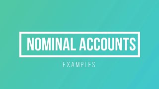 Nominal Accounts Explained  FAC 1501  with an example  unisa [upl. by Lucky]