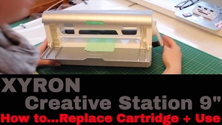 Xyron Creative Station 9quot How to use and replace cartridge [upl. by Isej522]