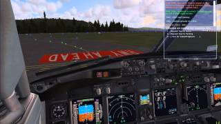 FSX PMDG 737800 Norwegian GardermoenVærnes 22 [upl. by Atikal]