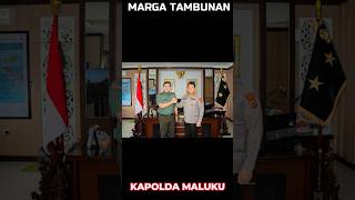 PUTRA BATAK MARGA TAMBUNAN MENJABAT KAPOLDA Maluku [upl. by Eitten730]