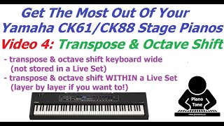 Yamaha CK Series Transpose amp Octave Shift [upl. by Crowell788]