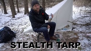 WINTER Storm STEALTH Camping in a City  Backpacking Overnight [upl. by Trocki]