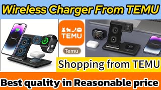 I ordered Wireless charger from TEMU in very shocking Price Shopping from TEMU My TEMU parcel [upl. by Nyloj517]