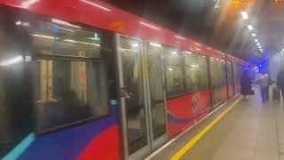 Rare footage of a DLR train departing Cutty Sark bound for Beckton [upl. by Fullerton386]