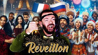 NOUVEL AN  RÉVEILLON France VS Russie [upl. by Odragde]