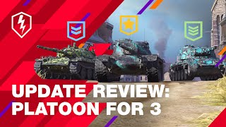 WoT Blitz Update Review ThreePlayer Platoons Legendary Camos and Tanks in New Visual Quality [upl. by Netti]