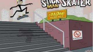 Stickman Skater FREE  iPhone Game [upl. by Yelsnit939]