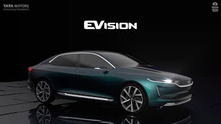 Tata EVision Concept Sedan  First Look  Geneva Auto Show 2018  CarToq [upl. by Nihhi615]