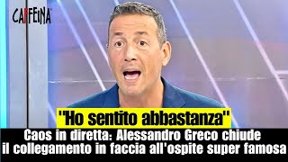 Unomattina estate caos in diretta Alessandro Greco chiude il collegamento in faccia allospite [upl. by Macdonell]