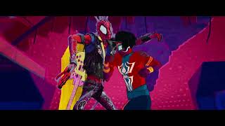 spider punk arrives hobie brown introduction full scene  spiderman across the spiderverse 2023 hd [upl. by Lucier18]