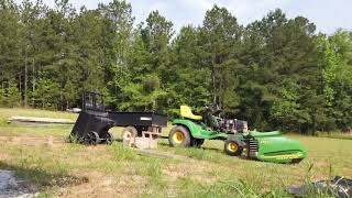 John Deere LT 155 Runs lets hood it [upl. by Jones521]