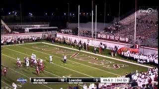 Lowndes High 84 Gustavo Gonzales kicks 25 yard field goal [upl. by Kreindler588]