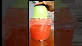 How to blend tomato with food processor yam pounder [upl. by Irec]