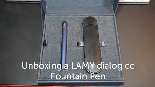 Unboxing a LAMY dialog cc Fountain Pen [upl. by Lewes652]