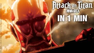 Attack on Titan  Staffel 1 Part 1 in 60 Sekunden [upl. by Merrile]