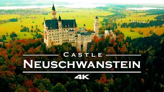 Neuschwanstein Castle Germany 🇩🇪  by drone 4K [upl. by Ecam]