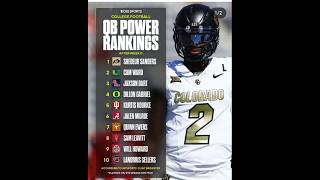 QB Power Rankings [upl. by Fasa656]