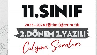 11SINIF 2DÖNEM 2YAZILI ÇALIŞMA SORULARI [upl. by Gnoc234]