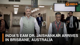 Indias EAM Dr Jaishankar arrives in Brisbane Australia [upl. by Walke]