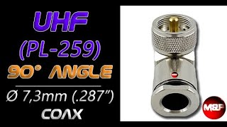 How to Install UHF PL259 90° Right Angle Coax Connector for Ultraflex 7 [upl. by Ehsrop]