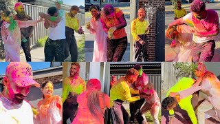 FIRST HOLI CELEBRATION WITH HOMIES IN AUSTRALIA  INDIA VARGI HOLI IN AUSTRALIA  INDER amp KIRAT [upl. by Ardra]