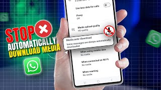 How to Stop WhatsApp From Automatically Downloading Media on Android  Disable WhatsApp AutoSave [upl. by Ahsiekat]