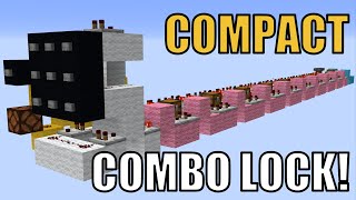 Minecraft Simple Combination Lock BedrockJava [upl. by Marwin]