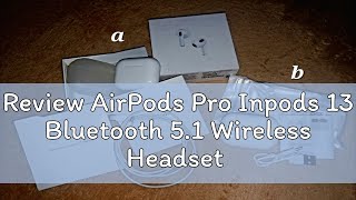 Review AirPods Pro Inpods 13 Bluetooth 51 Wireless Headset With Microphone Sports Headphones Suita [upl. by Lorac]