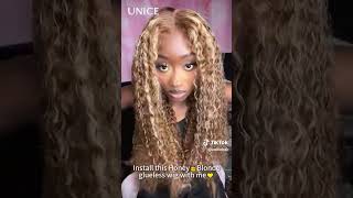 Honey Blond Glueless Wig [upl. by Julide]