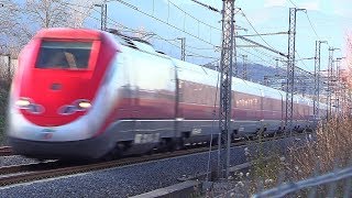 Treni Alta Velocità in transito a 300 kmh • GIORNO e NOTTE • AV RomaNapoli • Ceccano Frosinone [upl. by Nachison]