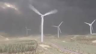 Catastrophic failure of Wind turbine due to Heavy Wind [upl. by Toiboid769]