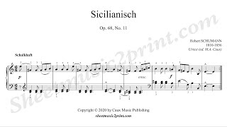 Schumann  Sicilianisch op 68 no 11 [upl. by Notnert]