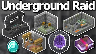 Ultimate Minecraft Underground Raiding Guide  Dungeon Mineshaft Stronghold amp More [upl. by Semajwerdna720]