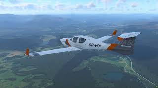 XPlane 12  Aerobask DA50 RG  TrueEarth Great Britain North [upl. by Sakul]