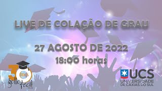 LIVE DE COLAÇÃO DE GRAU UCS [upl. by Adnik]