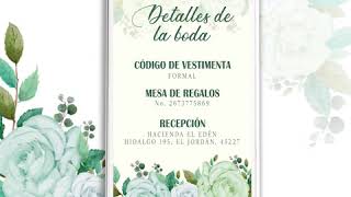 Video Invitación de Boda SAVE THE DATE [upl. by Oralle968]