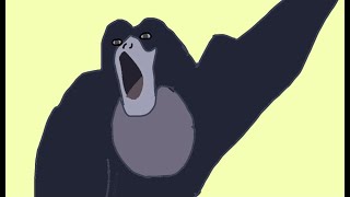 screaming gibbon monkey animated [upl. by Eimaral447]