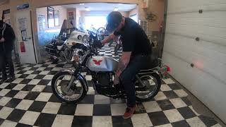 1988 Matchless G80 Start Up and Walkaround [upl. by Ignatzia]